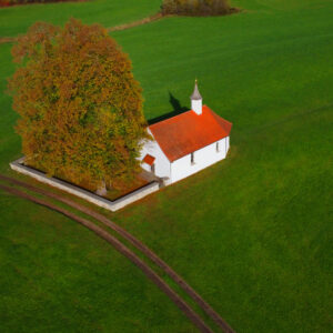 Kapelle St. Antonius Hergensweiler aus der Vogelperspektive